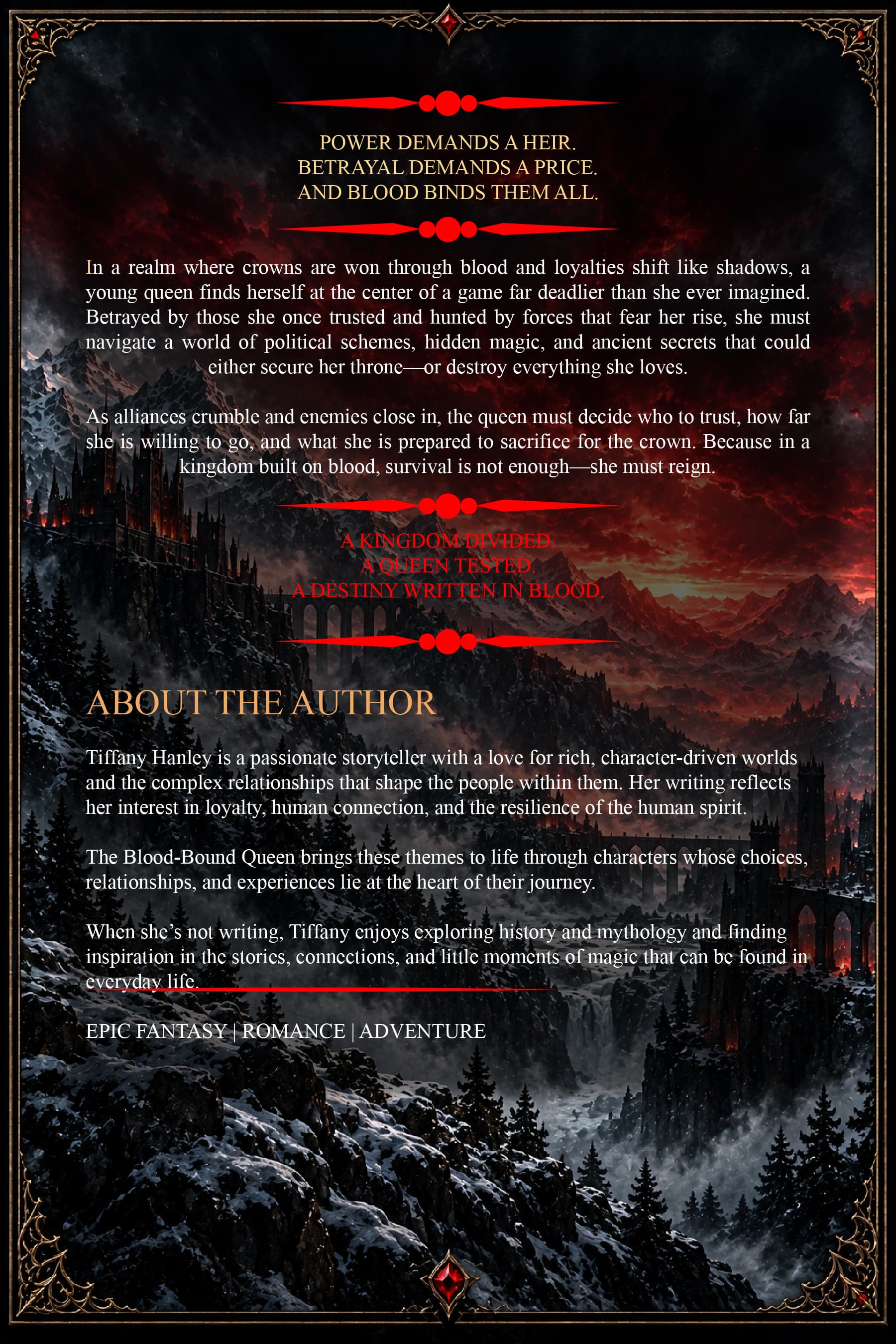 The Blood-Bound Queen — Back Cover Synopsis